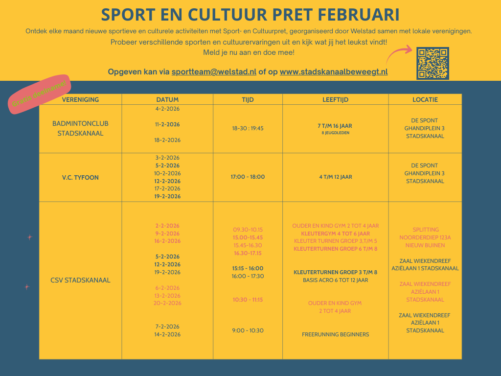 Logo van Sport en cultuurpret Februari 